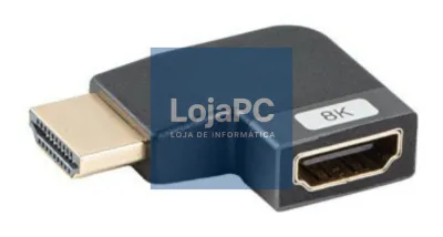 Lanberg AD-HDMI-09 adaptador de cabo de vídeo HDMI tipo A (Padrão) Preto, Prateado