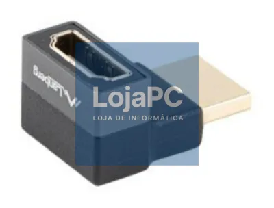 Lanberg AD-HDMI-08 adaptador de cabo de vídeo HDMI tipo A (Padrão) Preto, Prateado