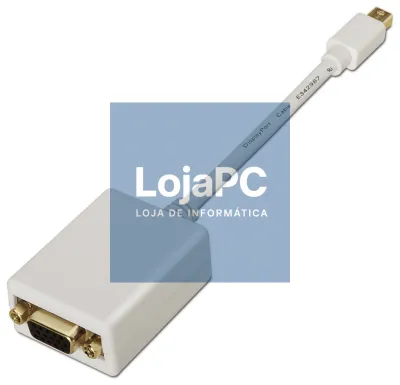AISENS A125-0136 adaptador de cabo de vídeo 0,15 m Mini DisplayPort VGA Branco