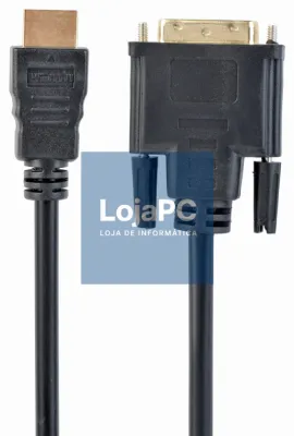 Gembird 5m, HDMI/DVI, M/M DVI-D Preto