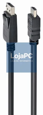 Gembird DisplayPort - HDMI, 3m HDMI tipo A (Padrão) Preto