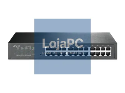 TP-LINK 24-Port Gigabit Easy Smart Switc 24 10/100/1000Mbps RJ45 ports MTU/Port/Tag-based VLAN QoS IGMP Snooping