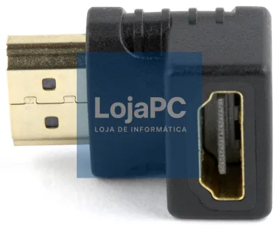 Gembird A-HDMI90-FML cambiador de género para cabo HDMI Preto
