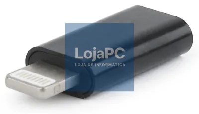 Gembird A-USB-CF8PM-01 cambiador de género para cabo USB type-C 8 pines Preto