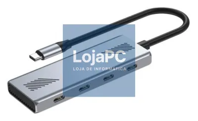 Gembird UHB-CM-U310-C4-01 hub de interfaz USB 3.2 Gen 1 (3.1 Gen 1) Type-C Prateado