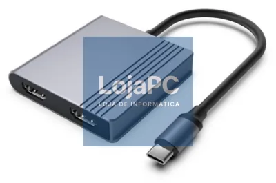 Gembird A-CM-COMBO3-04 hub de interfaz USB Tipo C 5000 Mbit/s Cinzento