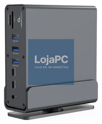 Gembird A-CF-COMBO15-01 hub de interfaz USB Tipo C 10000 Mbit/s Cinzento