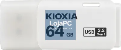 Kioxia TransMemory U301 unidade flash USB 64 GB USB tipo A 3.2 Gen 1 (3.1 Gen 1) Branco