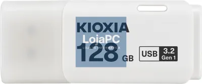 Kioxia TransMemory U301 unidade flash USB 128 GB USB tipo A 3.2 Gen 1 (3.1 Gen 1) Branco