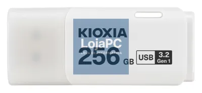 Kioxia U301 unidade flash USB 256 GB USB tipo A 3.2 Gen 1 (3.1 Gen 1) Branco