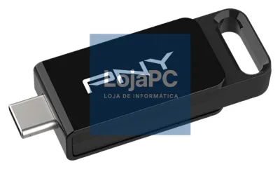PNY Elite unidade flash USB 64 GB USB Tipo C 3.2 Gen 1 (3.1 Gen 1) Preto
