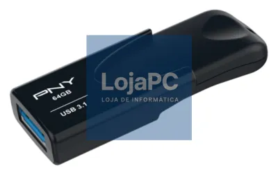 PNY Attaché 4 unidade flash USB 64 GB USB tipo A 3.2 Gen 1 (3.1 Gen 1) Preto