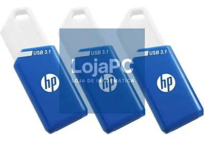 HP X755W PACK x3 unidade flash USB 128 GB USB tipo A 3.2 Gen 1 (3.1 Gen 1) Azul, Branco