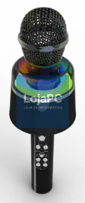 Gembird GMB Audio MICBT-01-BK microfone Preto Microfone para karaoke