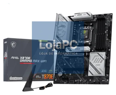 MSI MAG X870E GAMING MAX WIFI placa-mãe AMD X870E Zócalo AM5 ATX