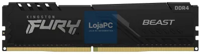 Kingston Technology FURY Beast 16GB 3200MT/s DDR4 CL16 DIMM 1Gx8 Black