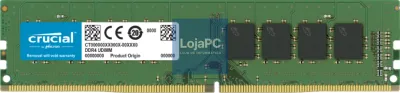 Crucial CT8G4DFRA32A módulo de memória 8 GB 1 x 8 GB DDR4 288-pin DIMM