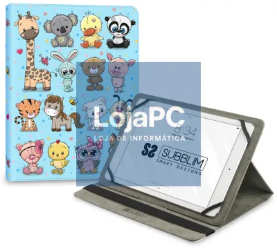 SUBBLIM Capa Tablet Universal TRENDY CASE ANIMALS 11"