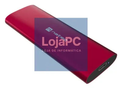 NATEC RHINO M.2 NVME LITE Caixa externa para unidade de estado sólido (SSD) Vermelho
