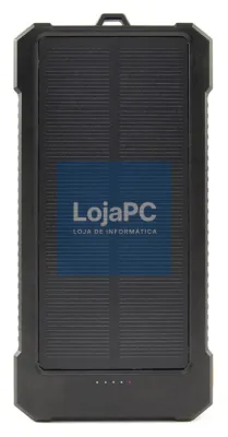 Gembird PB10-SOLAR-1 powerbank Polímero de lítio 10000 mAh Preto