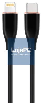 Gembird GMB Audio CC-USB2S-CM8PM-1.5M-BK cabo de conector Lightning 1,5 m Preto