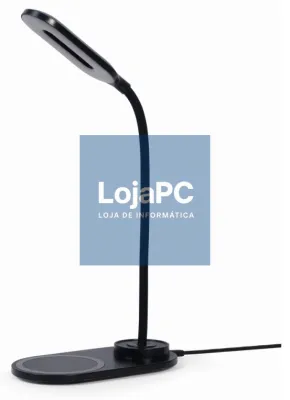 Gembird TA-WPC10-LED-01 carregador de dispositivo telemóvel Smartphone Preto CC Carregador sem fios Interior