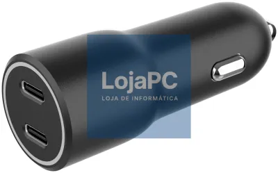 Gembird TA-UC-C2PD40-CAR-01 carregador de dispositivo telemóvel Universal Preto Encendedor de cigarrillos Carga rápida Auto