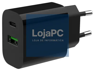 Gembird TA-UC-PDQC20-01-BK carregador de dispositivo telemóvel Universal Preto Corrente alterna Carga rápida Interior