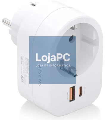 AISENS ASPS-1A1C06-W carregador de dispositivo telemóvel Universal Branco Corrente alterna Carga rápida Interior