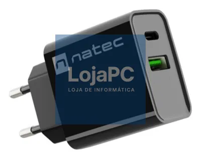NATEC RIBERA Universal Preto Corrente alterna Carga rápida Interior