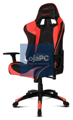 DRIFT DR300 Cadeira para videojuegos de PC Asiento acolchado Preto, Vermelho