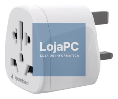 Gembird A-AC-UKMINTF adaptador de ficha eléctrico Tipo G (RU) Universal Branco