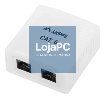 Lanberg OU6-0002-W caixa de tomacorriente RJ-45 Branco