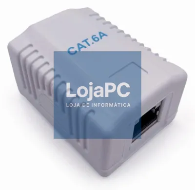 Gembird NCAC-1F6A-01 caixa de tomacorriente RJ-45 Branco