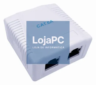 Gembird NCAC-2F6A-01 caixa de tomacorriente RJ-45 Branco