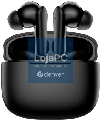 Denver TWE-48B Auscultadores True Wireless Stereo (TWS) Dentro de oído Chamadas/Música Bluetooth Preto