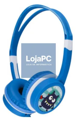 Gembird MHP-JR-B auscultador y casco Auscultadores Alámbrico Diadema Música Azul