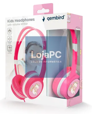 Gembird MHP-JR-PK auscultador y casco Auscultadores Alámbrico Diadema Música Rosa