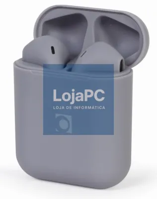 Gembird TWS-SEA-GW auscultador y casco Auscultadores sem fios Dentro de oído Chamadas/Música MicroUSB Bluetooth Cinzento