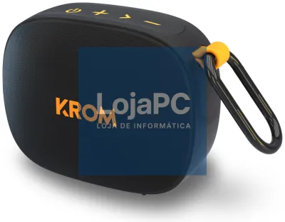 Krom NXKROMGROOVY coluna portátil o de fiesta Coluna monofónico portátil Preto, Laranja 5 W