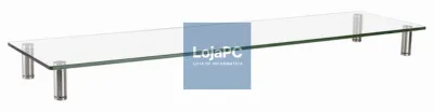 Gembird MS-TABLE-GL-01 suporte para TV Transparente