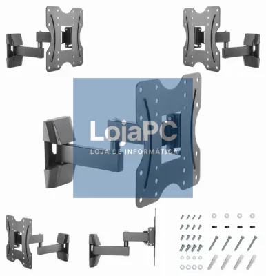 Gembird WM-42ST-01 suporte para TV 106,7 cm (42") Preto