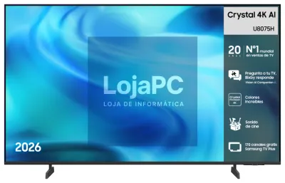 Samsung TV 43" Crystal 4K AI U8075H 4K Vision AI Smart TV (2026)