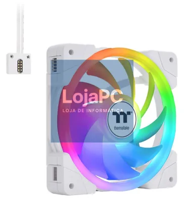 Thermaltake SWAFAN EX12 ARGB Capa del computador Refrigerador de ar 14 cm Branco 3 pieza(s)