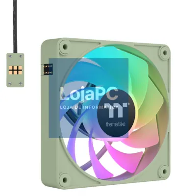 Thermaltake CL-F198-PL12MG-A sistema de refrigeração para computador Capa del computador Ventoinha 12 cm Verde 3 pieza(s)