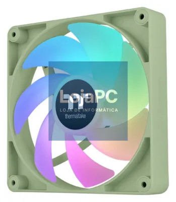 Thermaltake Matcha Green CT120 Capa del computador Ventoinha 12 cm Verde, Branco 2 pieza(s)