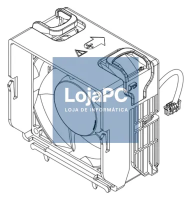 DELL 121-BBBX sistema de refrigeração para computador Capa del computador Ventoinha