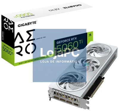GIGABYTE GeForce RTX 5060 Ti AERO OC 16G Placa gráfica