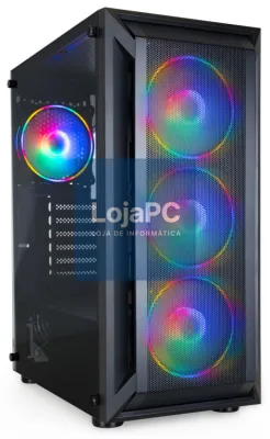 TooQ Caixa Semi-torre Gaming Ragnärok, Preta