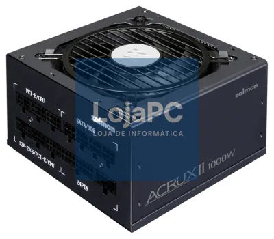 Zalman ACRUX II unidade de fonte de alimentação 1000 W 24-pin ATX ATX Preto